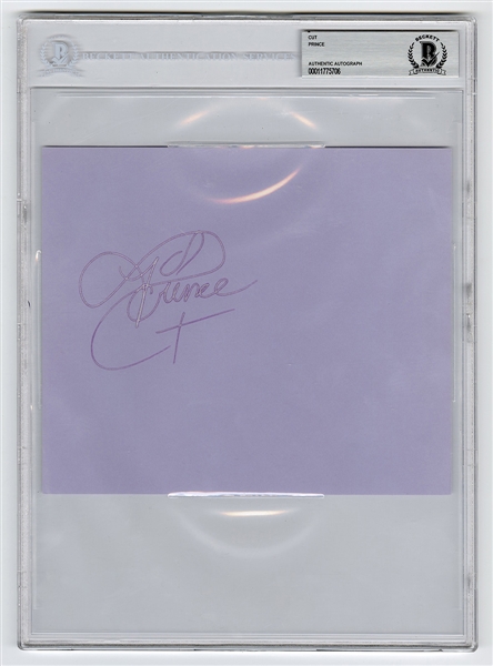 Prince 1985 Signature Beckett LOA