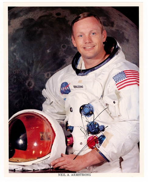 Neil Armstrong Signed NASA Photographic Print JSA LOA