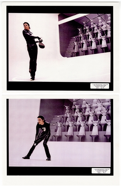 Michael Jackson Personally Owned  "Scream" Music Video Original Jonathan Exley Stamped Photographs