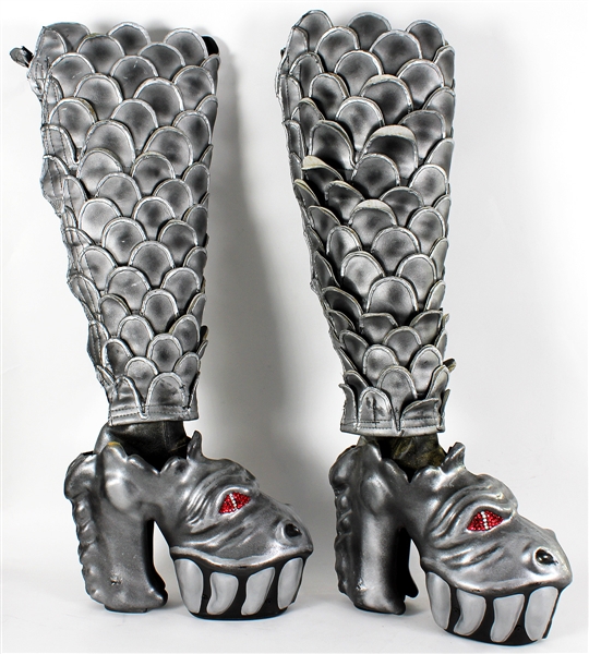 KISS Gene Simmons "Psycho Circus" Custom Stage Worn Platform Dragon Boots