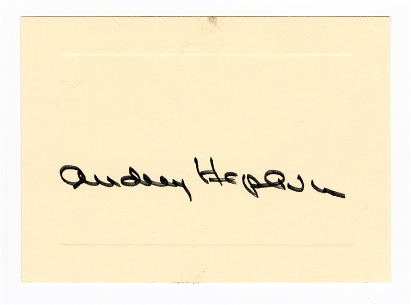 Audrey Hepburn Signed Signature Cut Beckett LOA