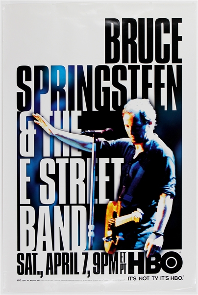 Bruce Springsteen & The E Street Band HBO Concert Promotion Poster