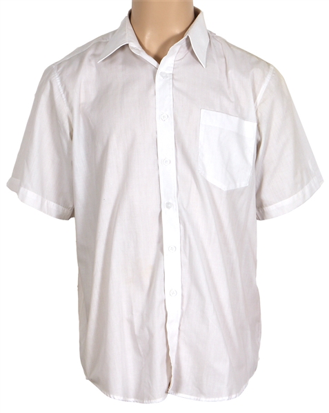 Michael Jackson Owned & Worn White Button-Down Shirt