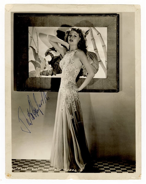 Rita Hayworth Signed Photograph JSA LOA