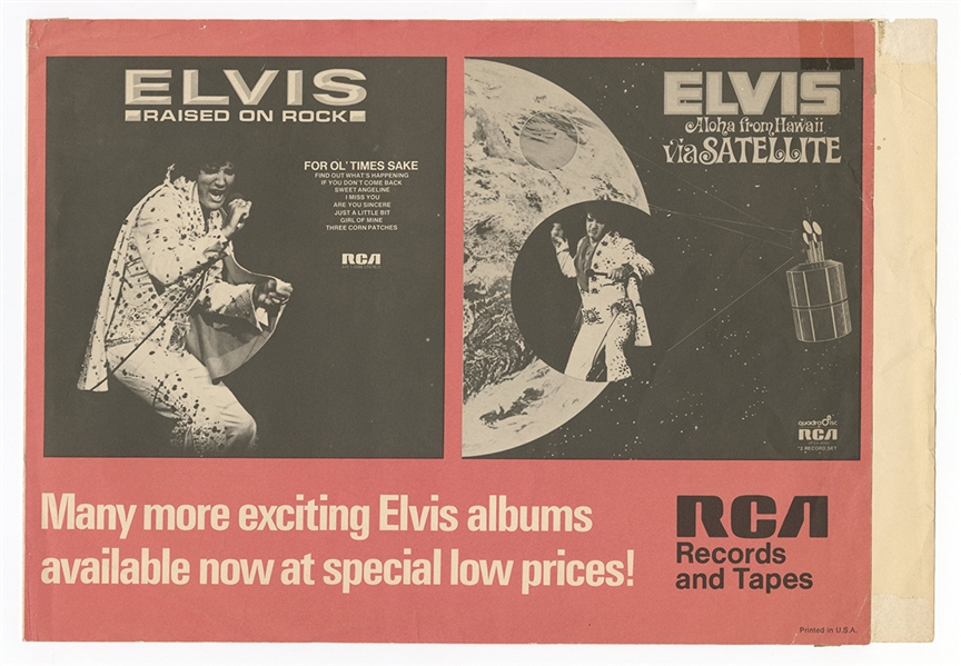 Elvis Presley Raised on Rock RCA Records and Tapes