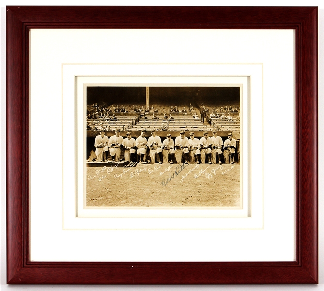 Babe Ruth Signed Christy Walsh NY Yankees 1934 Presentation Photograph PSA LOA