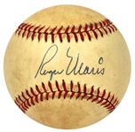 Roger Maris Beautiful Single Signed OAL Baseball JSA LOA