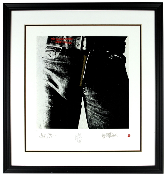Rolling Stones  "Sticky Fingers" Original Limited Edition Plate Signed Lithographic Print