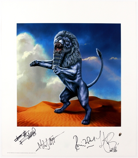 Rolling Stones Signed Bridges to Babylon Lithograph