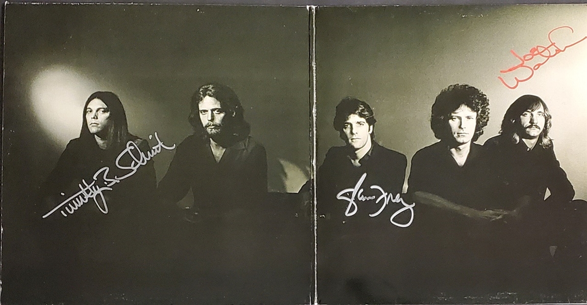 The Eagles Band Signed “The Long Run” Album JSA 