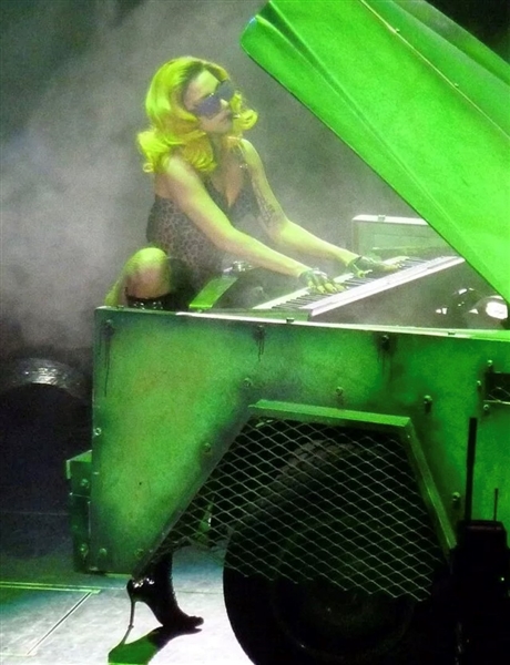 Lady Gaga Monster Ball Tour Stage Played Keyboard