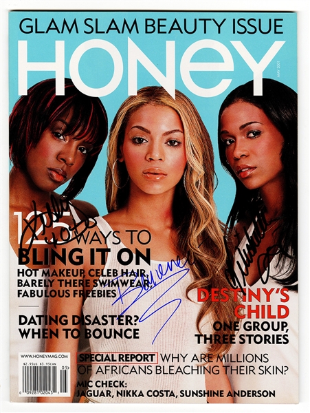 Destiny’s Child Beyoncé Band Signed Honey Magazine