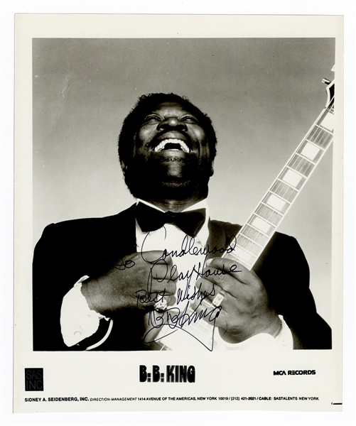 B.B. King Signed Photograph JSA