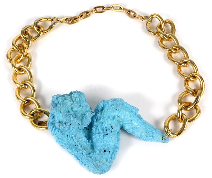 Nicki Minaj Worn Custom Blue "Chicken Wing" Necklace