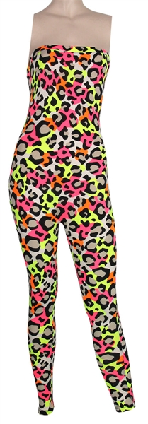 Nicki Minaj "Femme Fatale" Tour with Britney Spears Meet-and-Greet Worn Neon Leopard Print Outfit