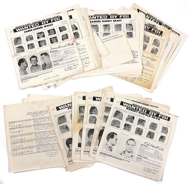 Collection of FBI Wanted Posters (Approx. 50)
