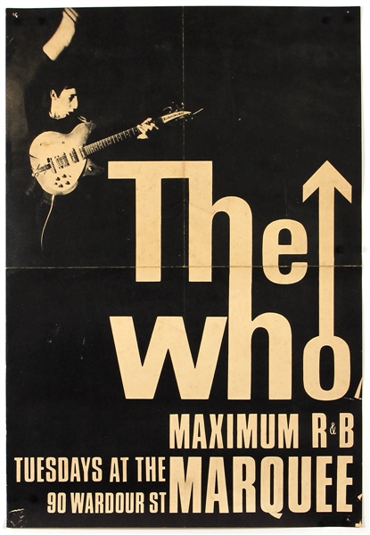 The Who Original Maximum R&B Marquee Concert Poster
