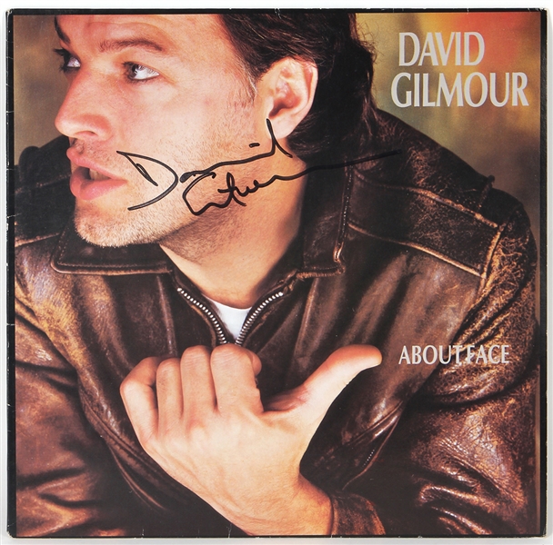 Pink Floyd David Gilmour Signed “About Face” Promotional Album FA LOA