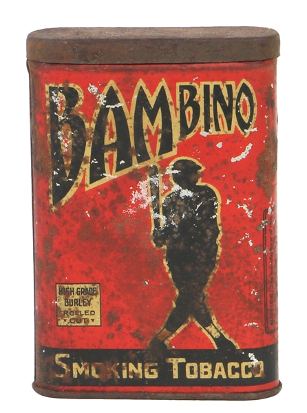Babe Ruth BAMBINO Smoking Tobacco Tin Circa 1930