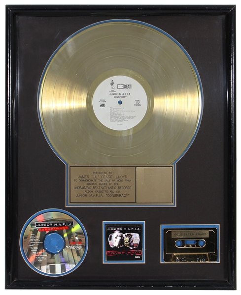 Junior M.A.F.I.A. "Conspiracy" Original R.I.A.A. Gold Album Award (Notorious B.I.G.)
