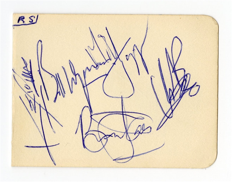 The Rolling Stones Signed Album Page JSA