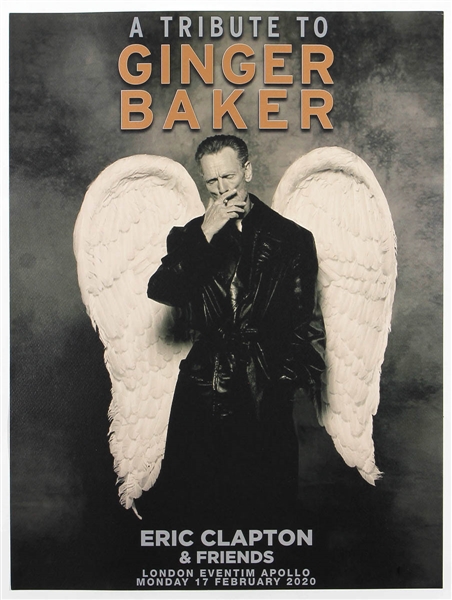 Eric Clapton & Friends Original Tribute to Ginger Baker Concert Poster