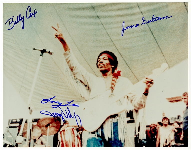Jimi Hendrixs Gypsy Sun and Rainbows (A Band of Gypsys) Signed Woodstock Photograph
