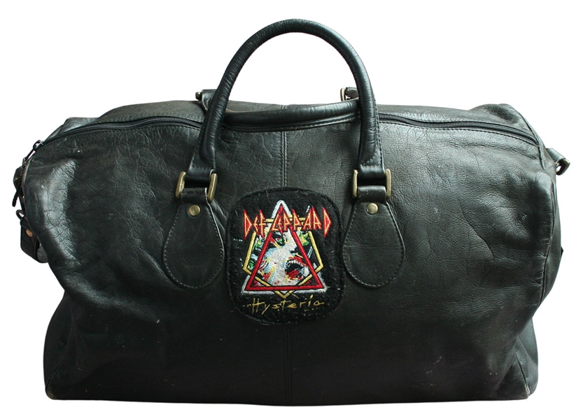 Def Leppard Rick Allen Owned “Hysteria” Tour Bag