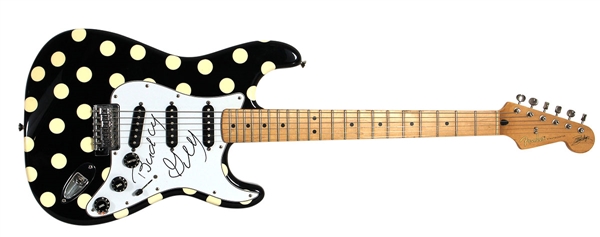 Buddy Guy Owned and Signed Signature Model Polka Dot Fender Stratocaster Guitar