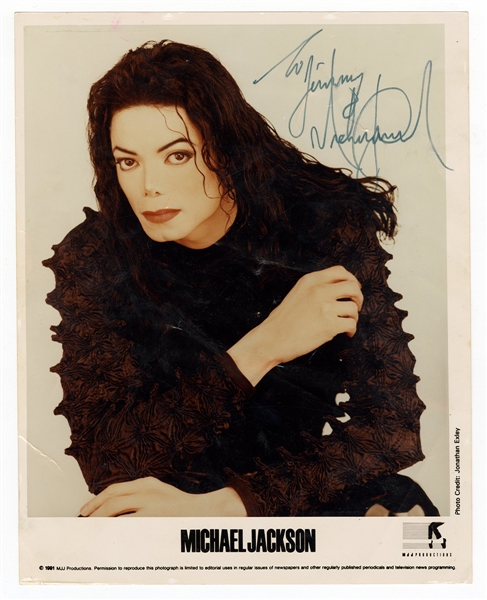 Michael Jackson Signed & Inscribed Publicity Photograph