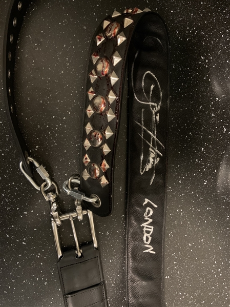 KISS Gene Simmons Stage Used and Signed Guitar Strap