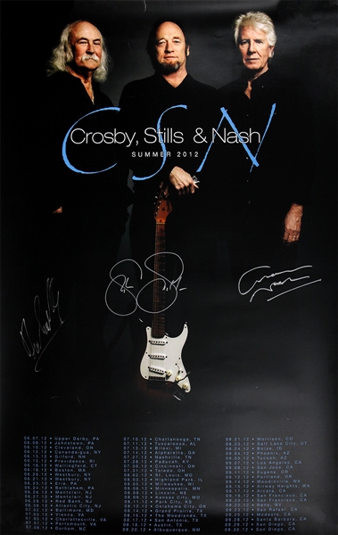 Crosby, Stills and Nash Signed “Summer Poster”
