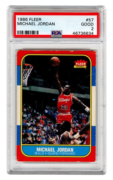 1986-87 Fleer #57 Michael Jordan Rookie Card