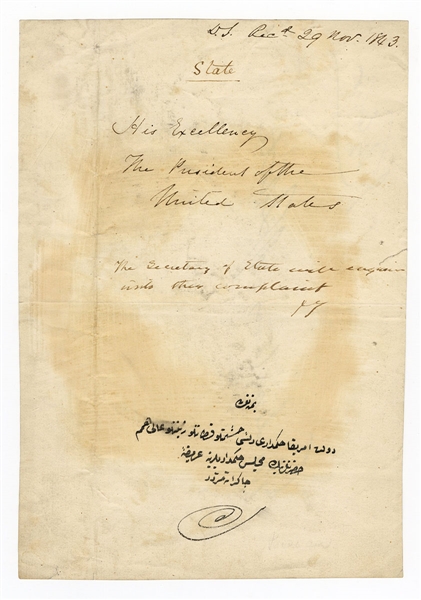John Tyler Signed Document as President JSA
