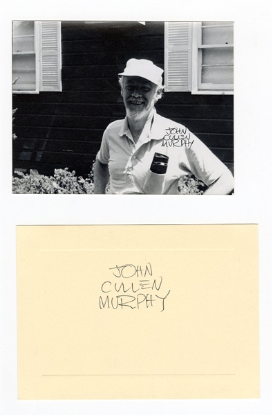 John Cullen Murphy Signed Photo & Cut JSA