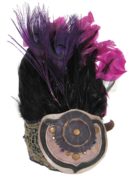 Lady Gaga Stage Worn Purple Headdress Monster Ball Tour 2009/2011