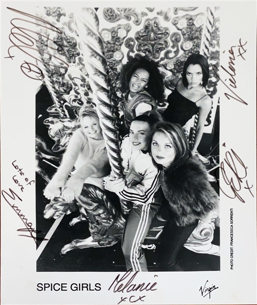 Spice Girls Band Signed Record Company Promo Picture