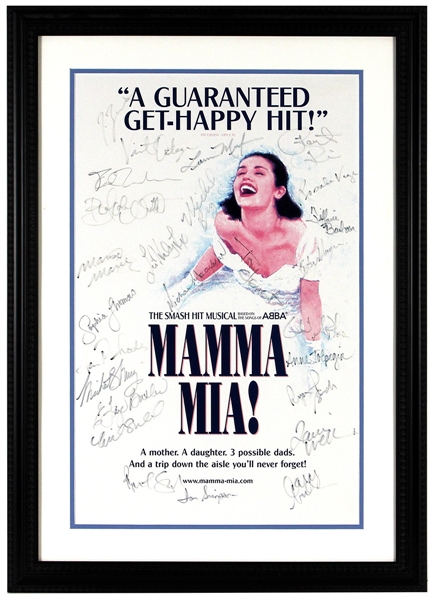 Mamma Mia Broadway Cast Signed Poster