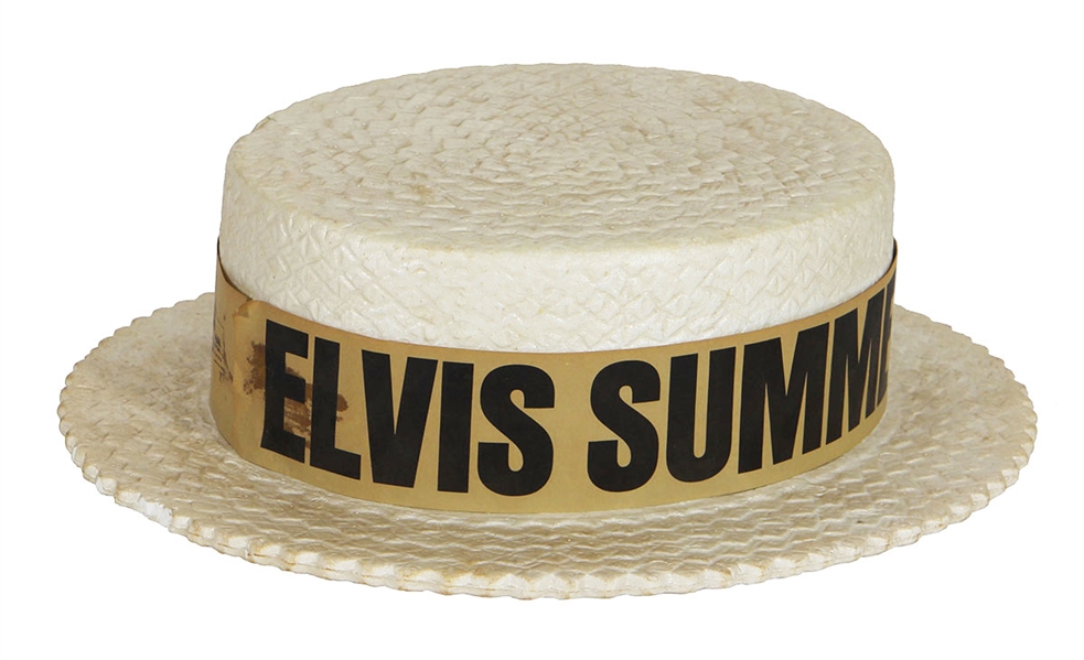 Elvis Presley "Summer Festival" Las Vegas Concert Straw Hat