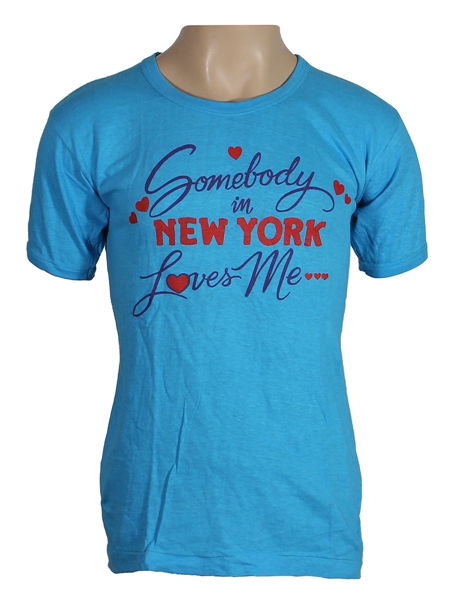 Michael Jackson Owned & Worn "Somebody in New York Loves Me" T-Shirt