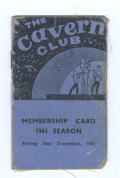 Cavern Club Original 1961 Membership Card Signed by Remo Four Andrew and Manly