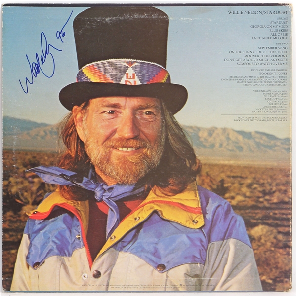 Willie Nelson Signed "Stardust" Album
