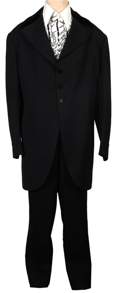 Johnny Cash “Ridin’ The Rails” Film Worn and Stage Worn Black Suit with Shirt