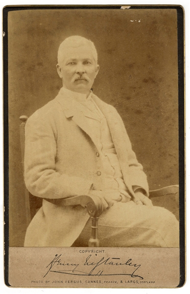 Original Sir Henry M. Stanley Cabinet Photograph (Stanley & Livingston Fame)