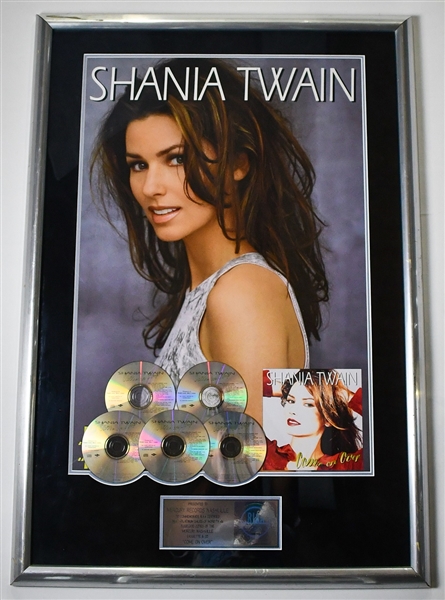 Shania Twain "Come on Over" Original RIAA Platinum Award
