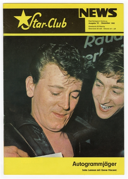 Star-Club Original News Magazines Featuring John Lennon, Gene Vincent and Mick Jagger