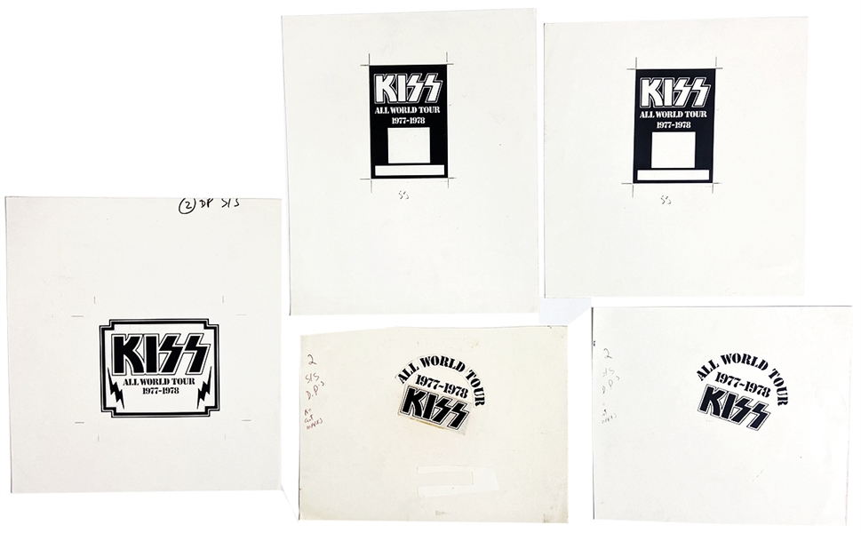 KISS Alive 2 Concert Tour 1977 1978 Satin Backstage Pass Master Design Layout & File Print Outs -- purchased from 2001 Official Kiss Auction Pt2