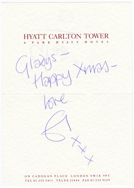 Eric Clapton Signed Christmas Card (REAL)