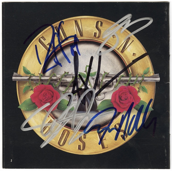 Guns N Roses Band Signed "Appetite For Destruction" CD Booklet (REAL)