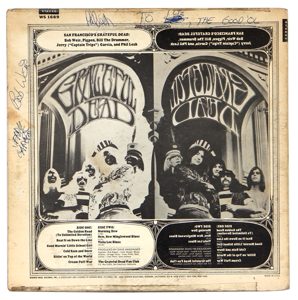 The Grateful Dead Vintage Signed “The Grateful Dead” Album (JSA & REAL)